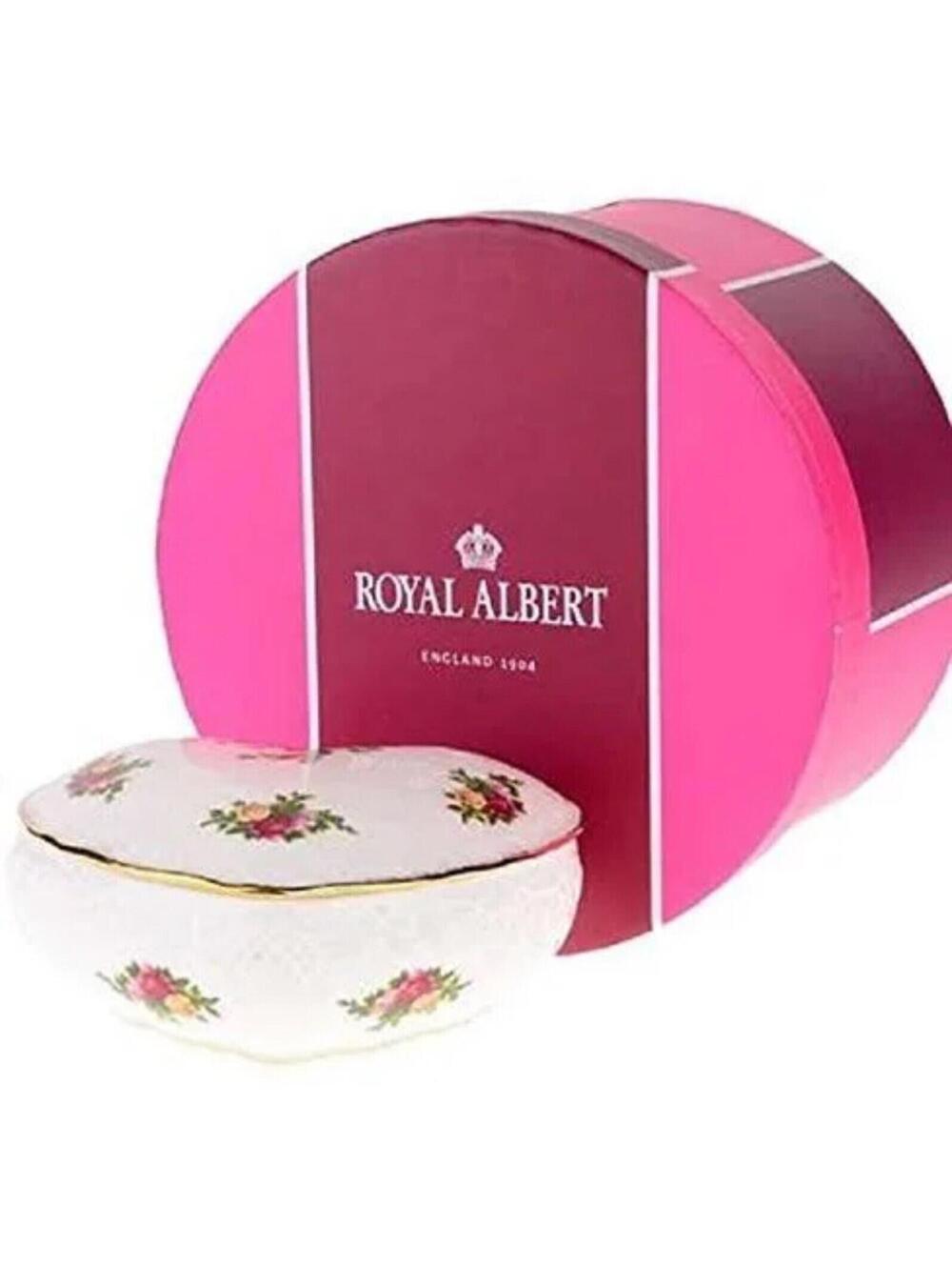 Royal Albert Old Country Roses Victorian Heart Jewelry Trinket Box NEW